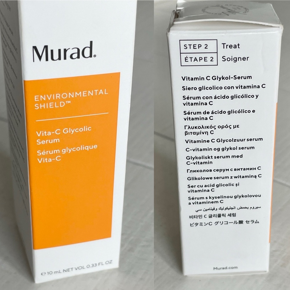 Murad Environmental Shield Vita-C Glycolic Serum Travel Size 0.33 fl oz - Picture 2 of 11